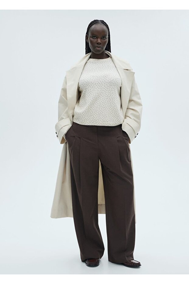 Polka Dot Knit Sweater - 8