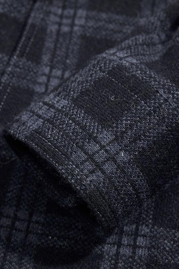 ANTRASİT DÜĞMELİ CEKET - 5