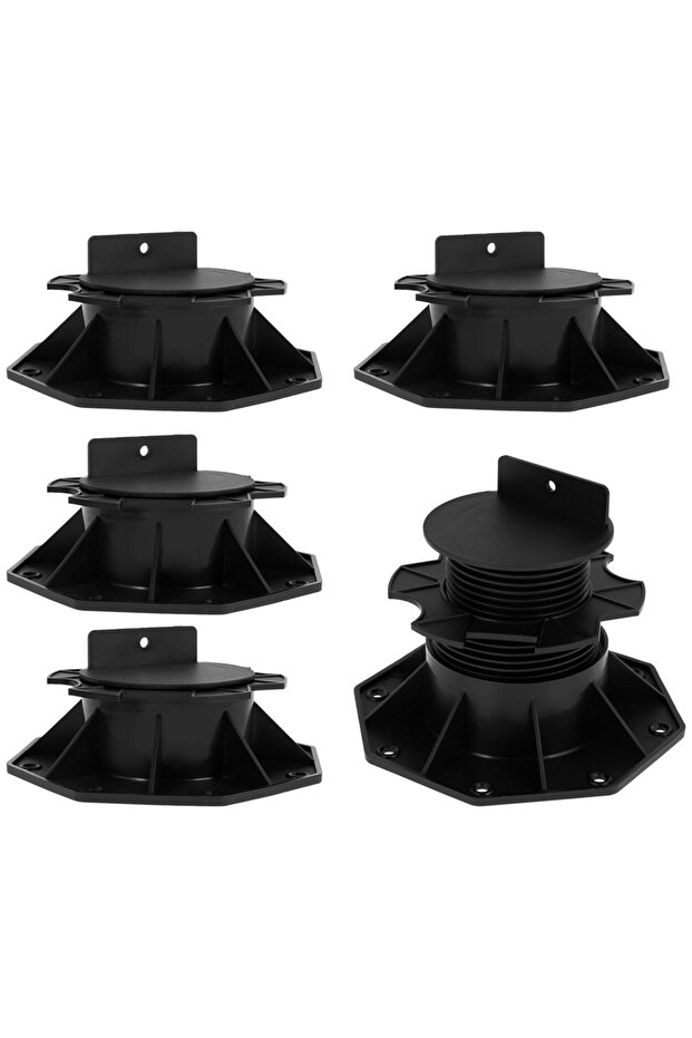 5PCS 60 140mm 5Pcs Deck Support Base Height Adjustable Plastic Deck Lift Support Base Solid Floor Su