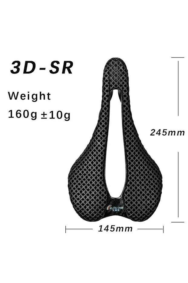 245x145mm-3DSR Elitaone 3D Printing Saddle 245x145mm Ultralight 165g Carbon Road/MTB Bike Saddles Ca