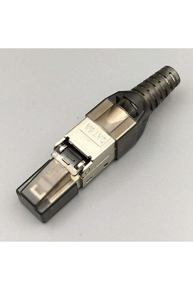 CAT6A CAT7 RJ45 Connector 50U No Crimping Tools Required Network Cable Cat6A Cat5e Reuse Module Shie - 1