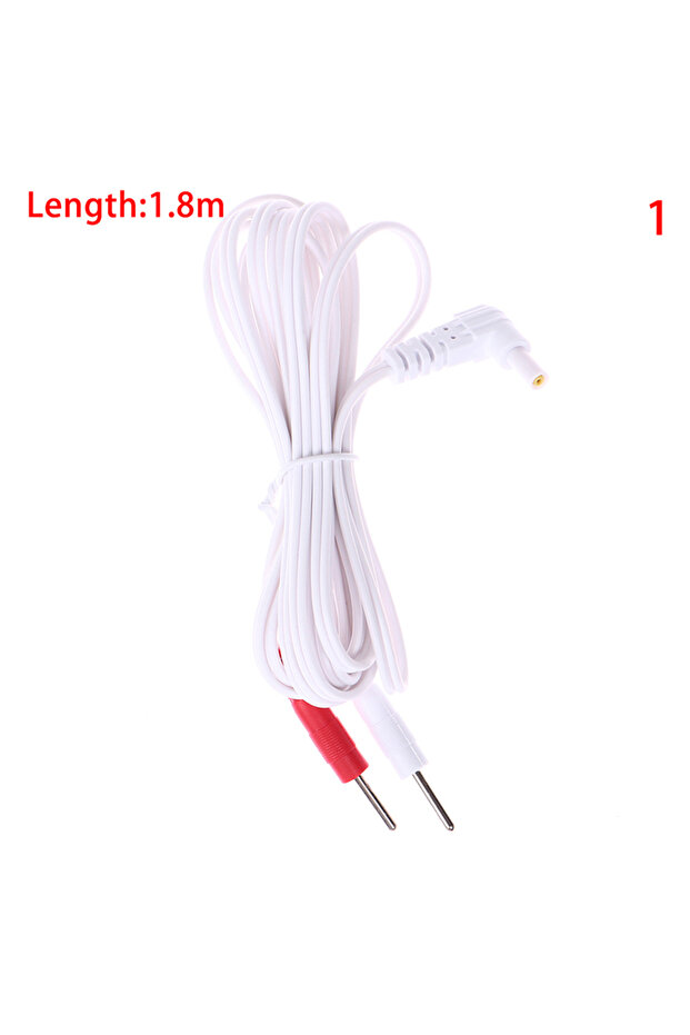 N1 1.5/1.8M 2.35mm Replacement Jack DC Head Electrode TENS Unit Lead Wires Connector Cables