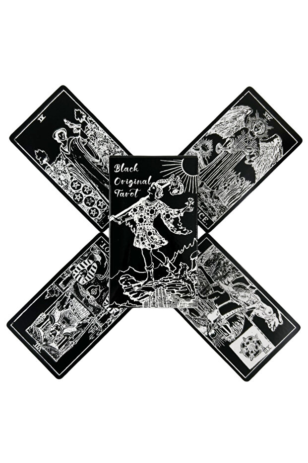 TT376 Blcak Original Tarot Cards A 78 Deck Pink Rider Oracle English Visions Divination Edition Bora