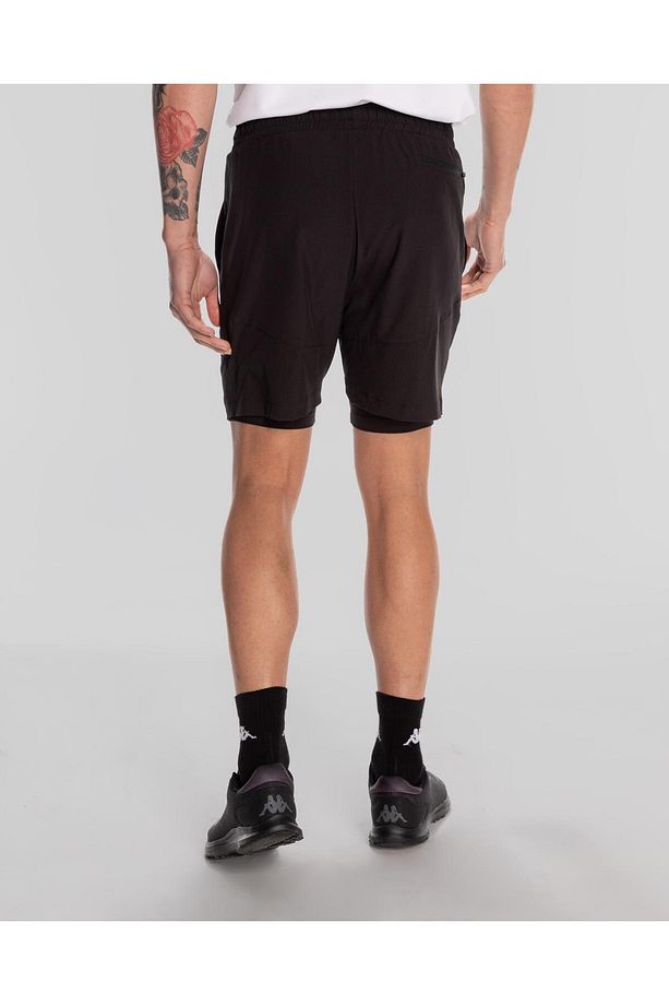 Edgar Short Erkek Siyah Regular Fit Taytlı Şort - 4