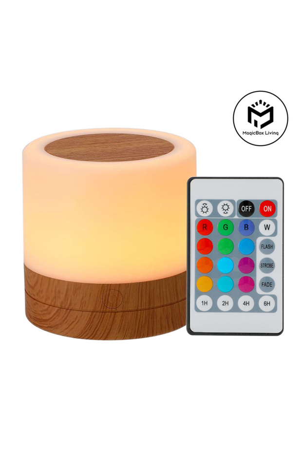 13 Color Remote 13 Color Remote Control Night Light USB Rechargeable Touch Lamp Portable Bedside Tab