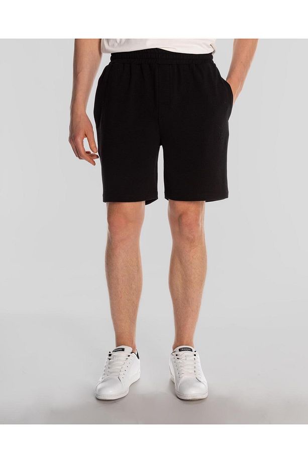 Tolgana Short Erkek Siyah Regular Fit Şort - 1