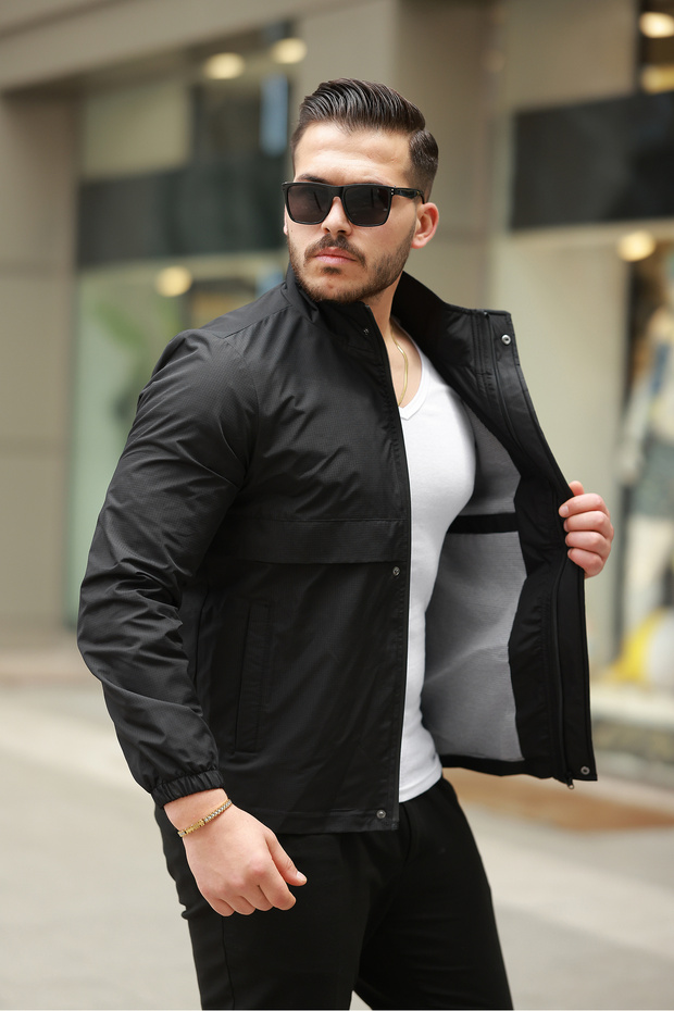 Waterproof and Windproof Lined Raincoat Jacket - 2