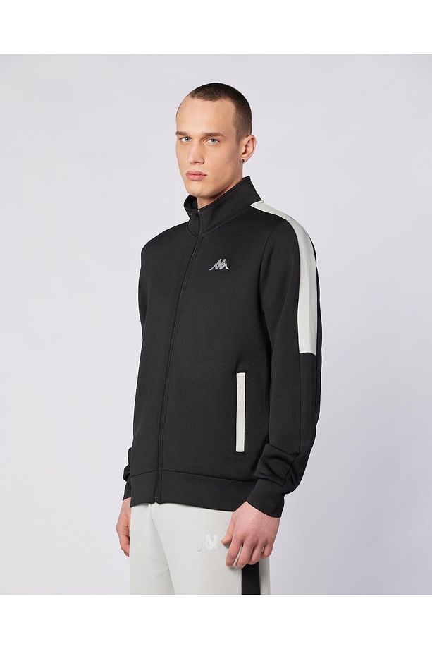 Moste Full Zip Erkek Siyah Regular Fit Fermuarlı Eşofman Üstü - 2
