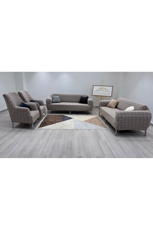 Jakarli Koltuk Örtüsü 3.3.1.1 Koltuk Kılıfı Takımı Sofa Cover Ev Tekstili - 7