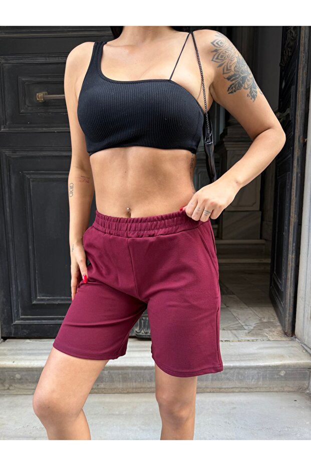 Bel Lastikli Rahat Şort - 5