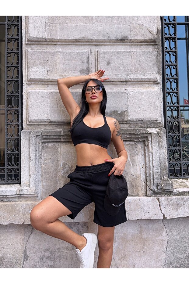 Bel Lastikli Rahat Şort - 2