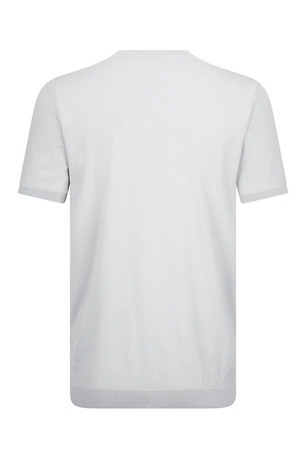 Gri Regular Fit Bisiklet Yaka Rayon Tişört - 2