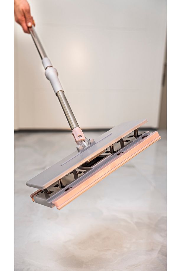 Click Mop, Akıllı Mop Paleti – Paslanmaz Çelik Saplı, Katlanabilir Mikrofiber Temizlik Aparatı - 7