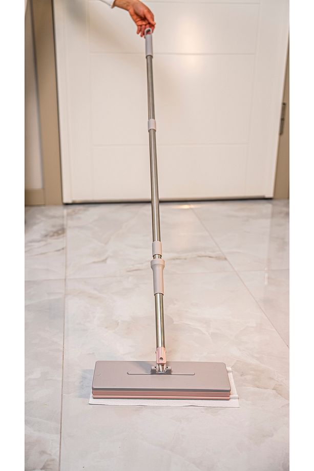 Click Mop, Akıllı Mop Paleti – Paslanmaz Çelik Saplı, Katlanabilir Mikrofiber Temizlik Aparatı - 6