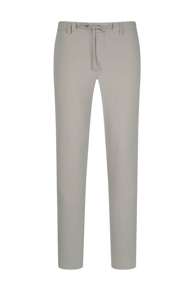Beige Relaxed Fit Side Pocket Jogger Trousers