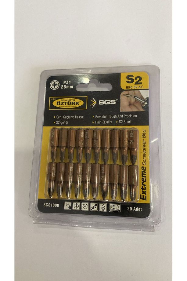POZİDRİV UÇLU BİTS PZ2 1/4 25 MM - 3