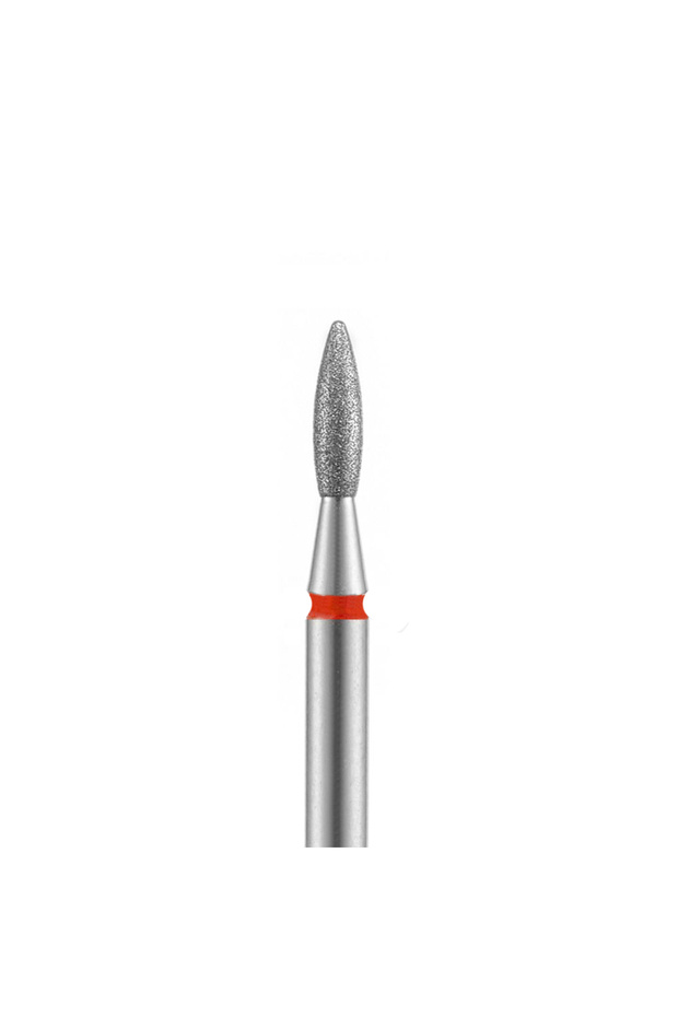 Flame diamond bit, fine grit, 2.3mm sharp tip - 1