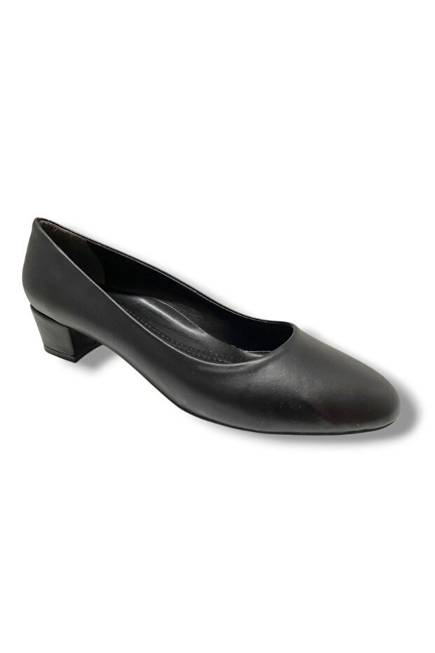 C-Shoes Tr30-25 Leather Oval Toe Thick Heels Women's Shoes 41-42