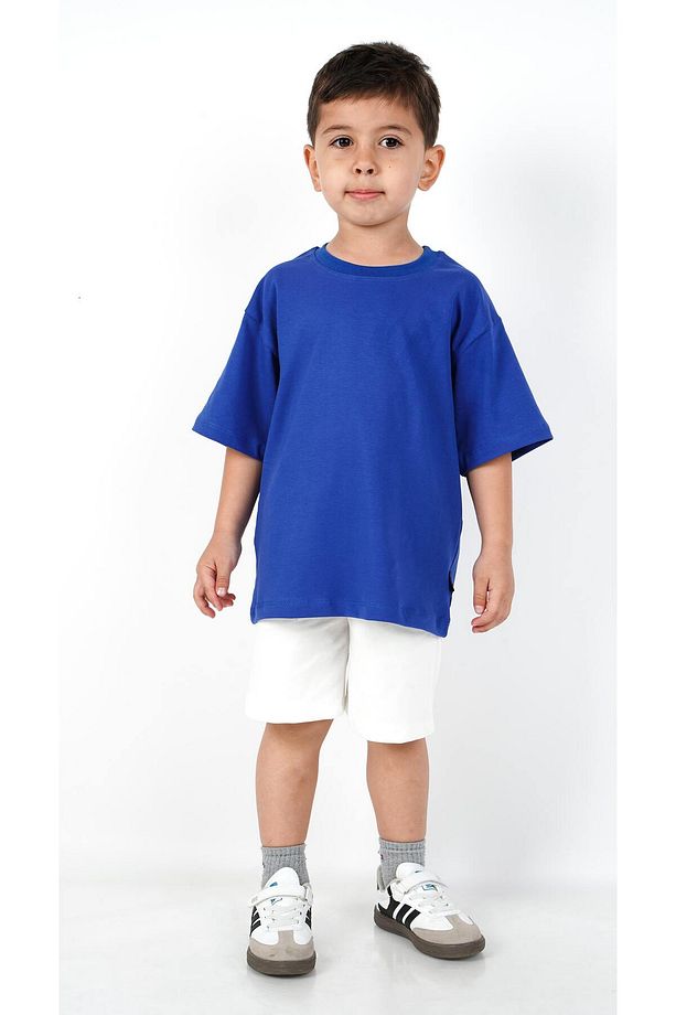 Çocuk UNISEX Pamuklu Cep ve İp Detaylı Basic Şort Bermuda - 4