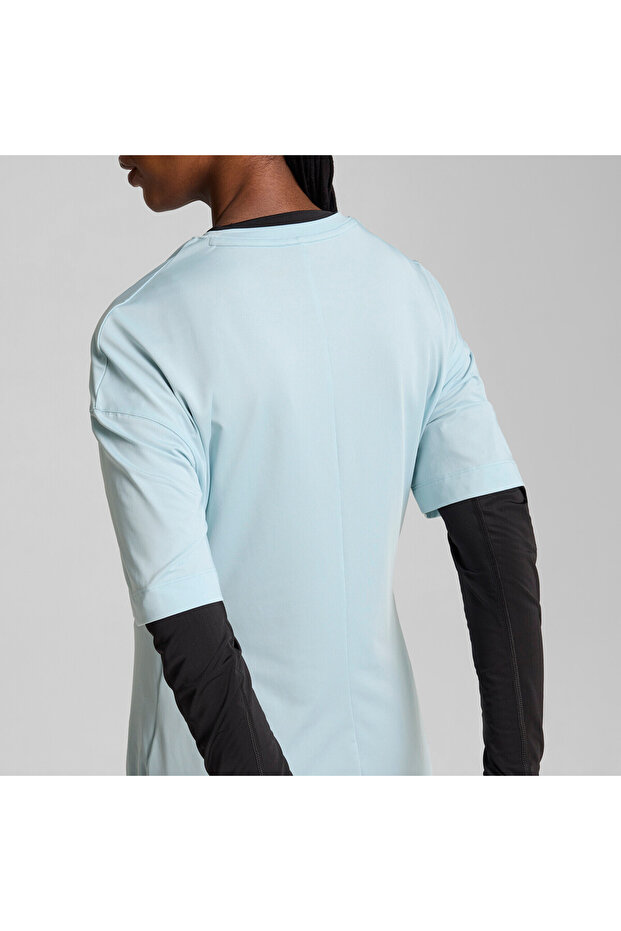 Womens Modest Oversized Training T-shirt - Blue - 5