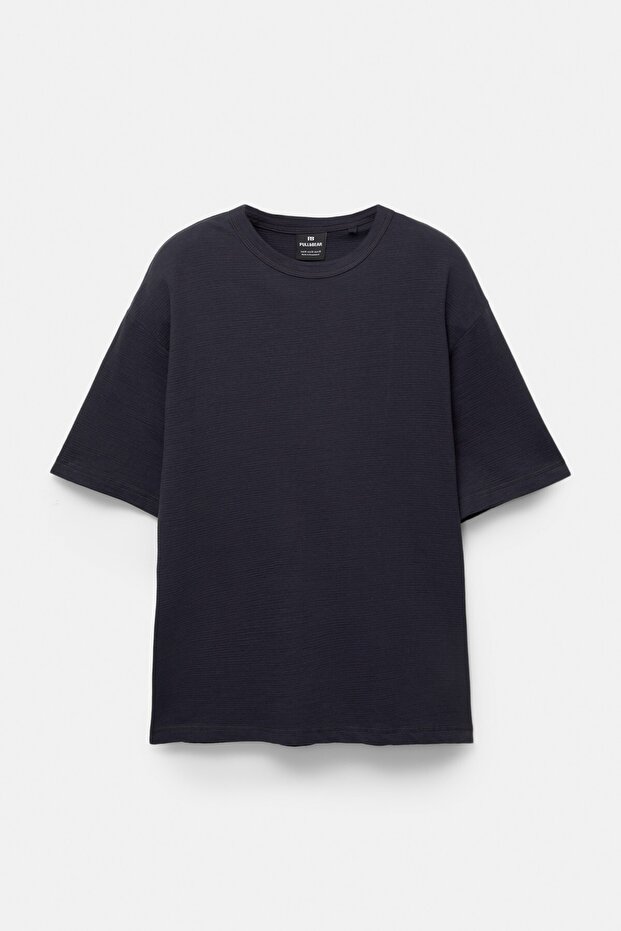 Kısa kollu yapı t-shirt - 6