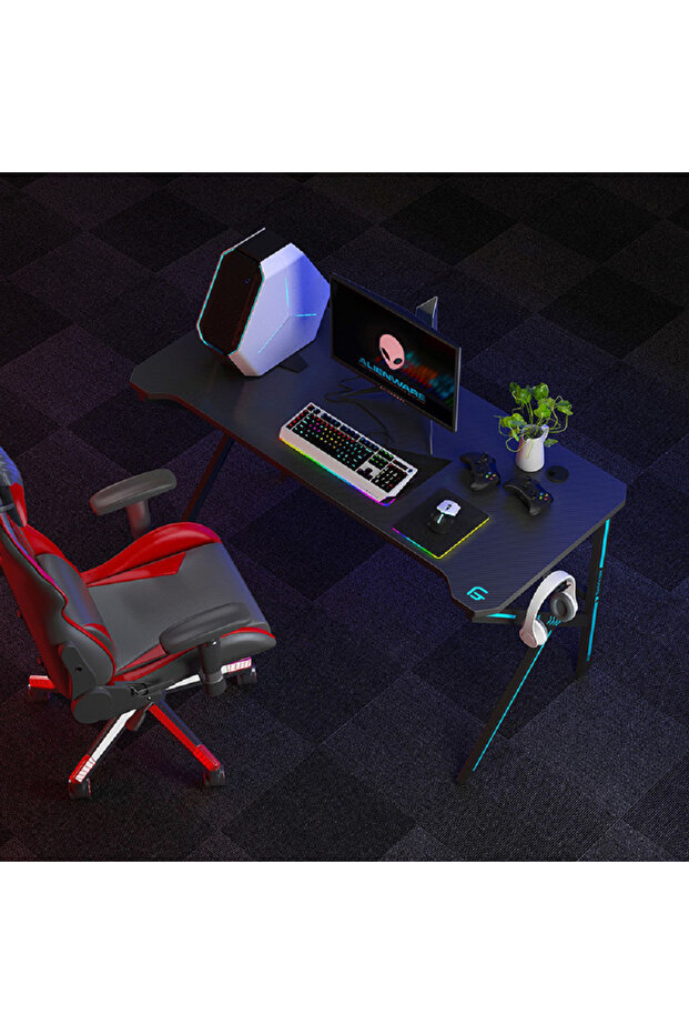 Home K-shaped Gaming Computer Table - 4