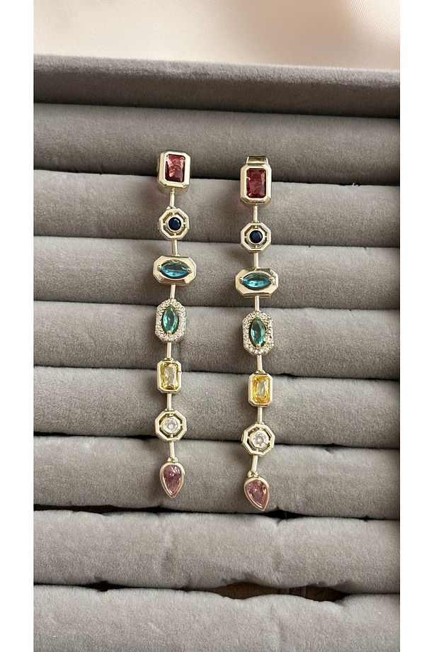 Elementa Renkli Uzun Küpe, Sallantılı Küpe - 3