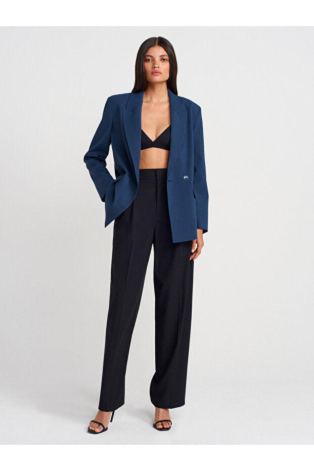 60770 Blazer Ceket-Lacivert - 4