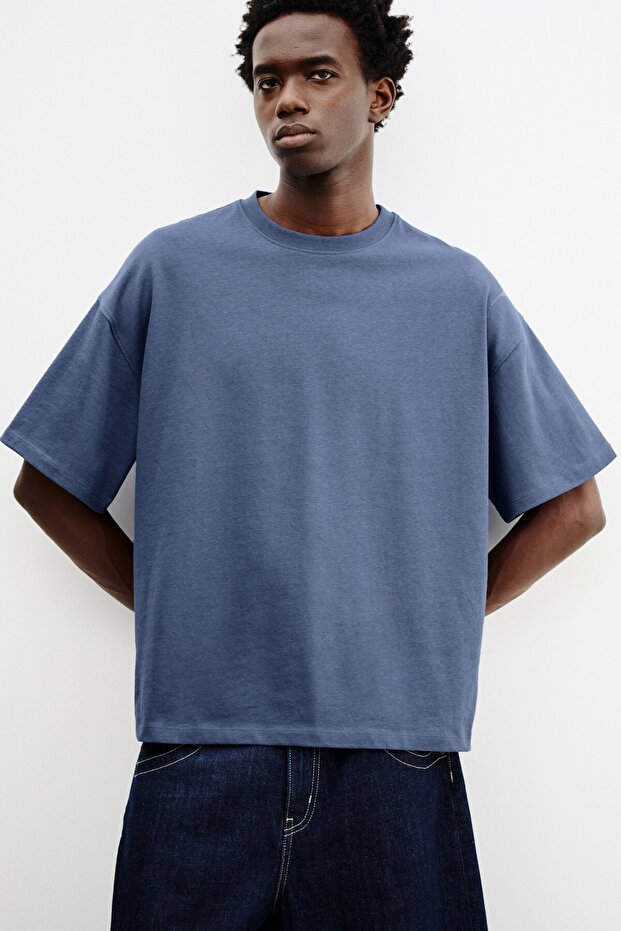 Kısa kollu boxy t-shirt - 2