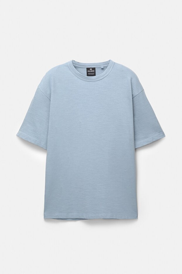 Kısa kollu yapı t-shirt - 5