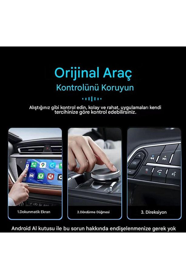 Carplay & Android Auto Youtube Netflix Video TOD Oynatma Kutusu 2GB+16GB Adaptör Ai Box - 7