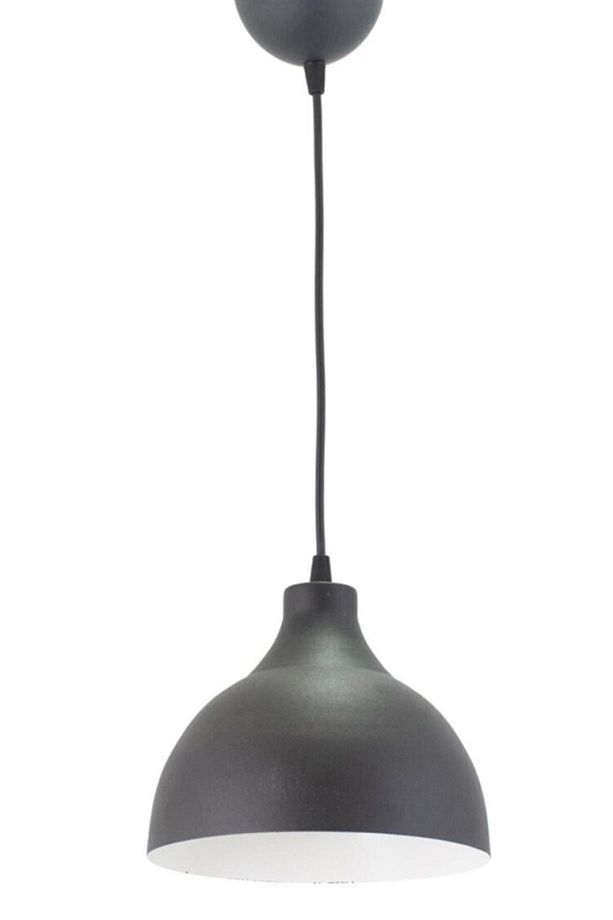 Rima Modern Salon - Mutfak - Cafe Metal Sıvama Renkli Tekli Sarkıt Avize (ÇAP 20CM) - 1