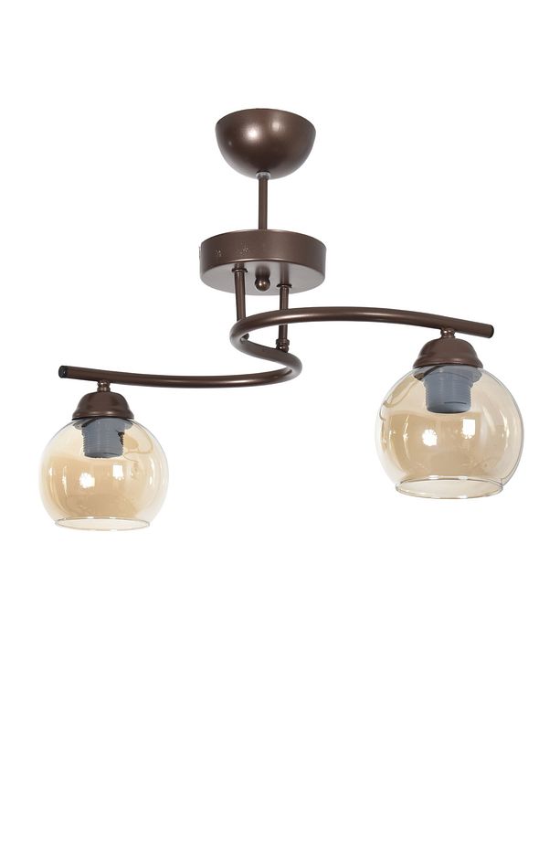 Fuji Modern Dekoratif Salon - Mutfak - Yatak Odası Renk Camlı 2 Li Avize - 1