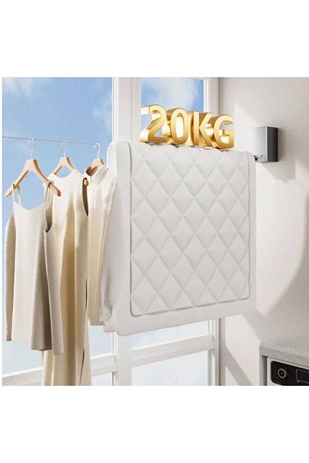 حبل نشر غسيل قابل للسحب لون اسود - 7