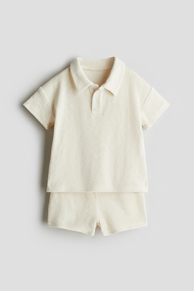 2 Parçalı Tekstüre Jarse Set - 1