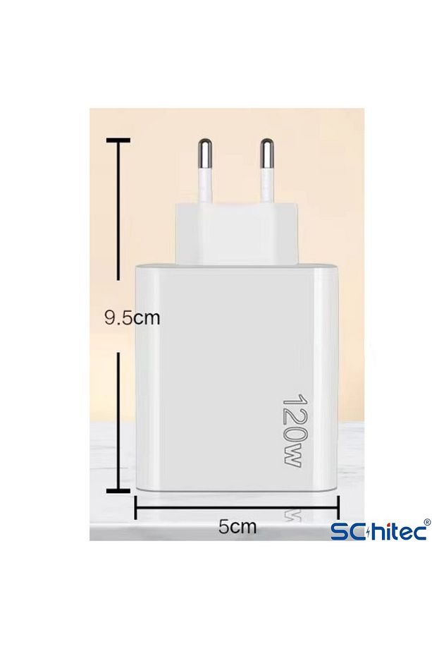 120w 3 Type-c 2 Usba Toplam 5 Çıkışlı Ev Tipi Süper Hızlı Şarj Aleti Sr104 - 5