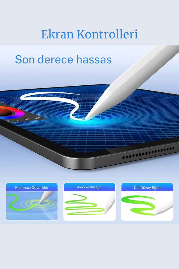 iPad A16 11. Nesil ve 10. Nesil A3355 A2757 Uyumlu Tablet Kılıfı Tablet Kalemi Ekran Koruyucu Set - 4