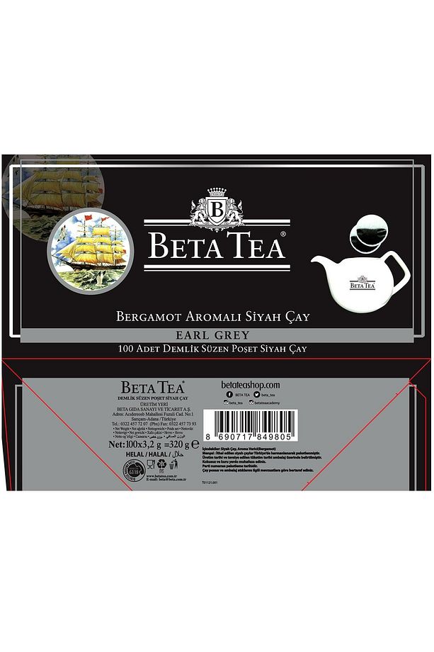 Beta Earl Grey Demlik Poşet 100 Adet (BERGAMOT - TOMURCUK ÇAYI) - 6