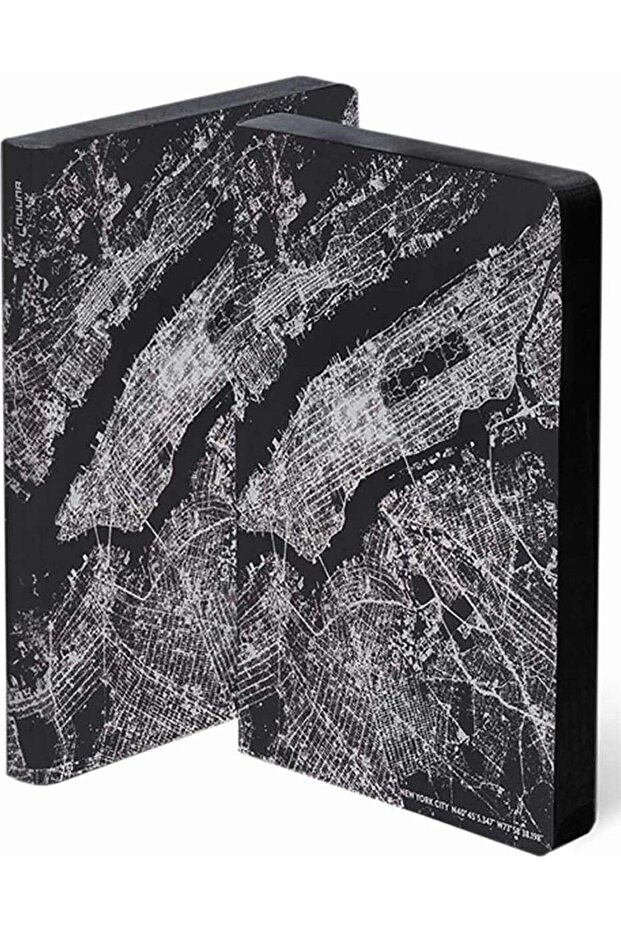 Graphic L Light Dotted - Nightflight over New York City Notebook