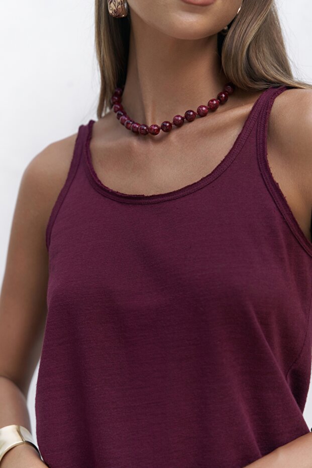 Salnor Basic Bordo Crop - 6