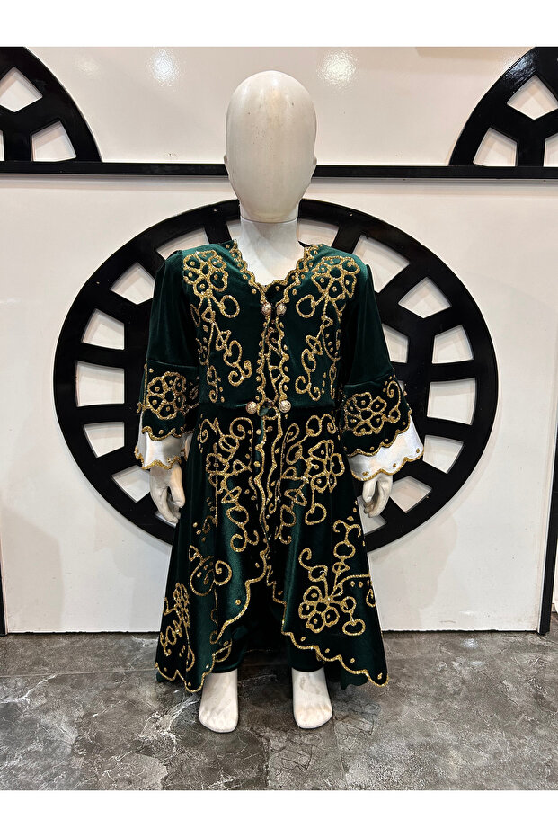 Çocuk Bindallı Kaftan Kına Elbisesi - 1