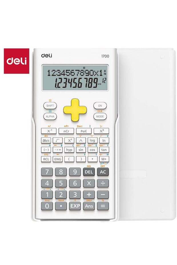 E1700 Scientific Calculator With 240 Functions, 10 2 Dual Line Display & 5-year Warranty - White