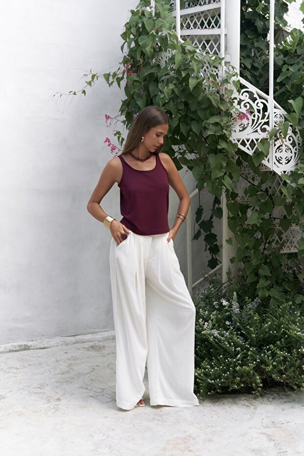 Salnor Basic Bordo Crop - 5