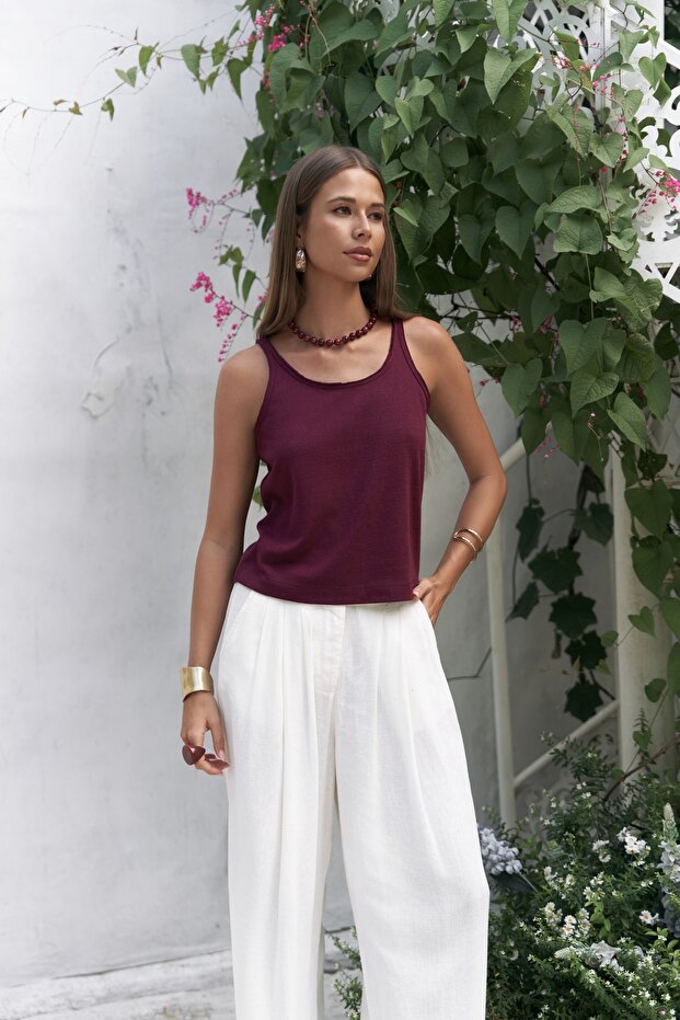 Salnor Basic Bordo Crop - 1
