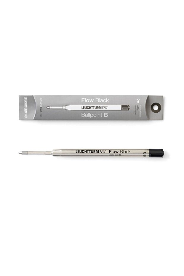 Leuchttrum 1917 Drehgriffel Nr.1 Black Ink 2 Pcs Ballpoint Pen Refills 0.7 mm B Nib