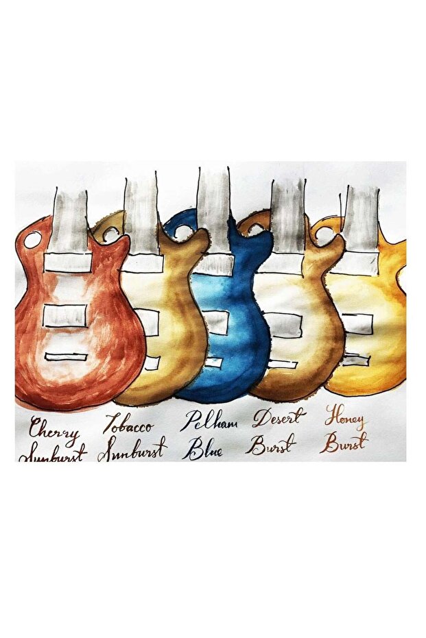 Les Paul Collection Şişe Mürekkep 30ml Cherry Sunburst - 2