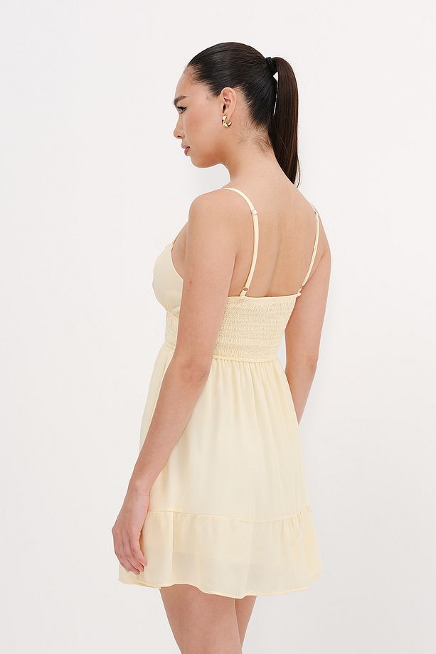 Ayarlabilir İp Askılı Mini Elbise E17141 - 6
