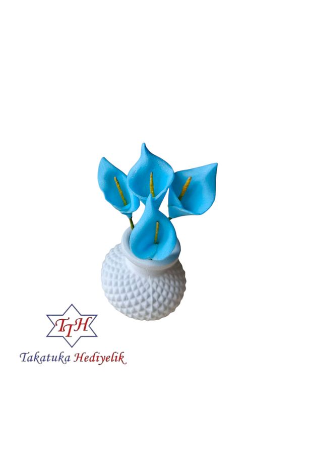 Üçlü Dekoratif Mini Set Gala Çiçekli 4x7cm - 5