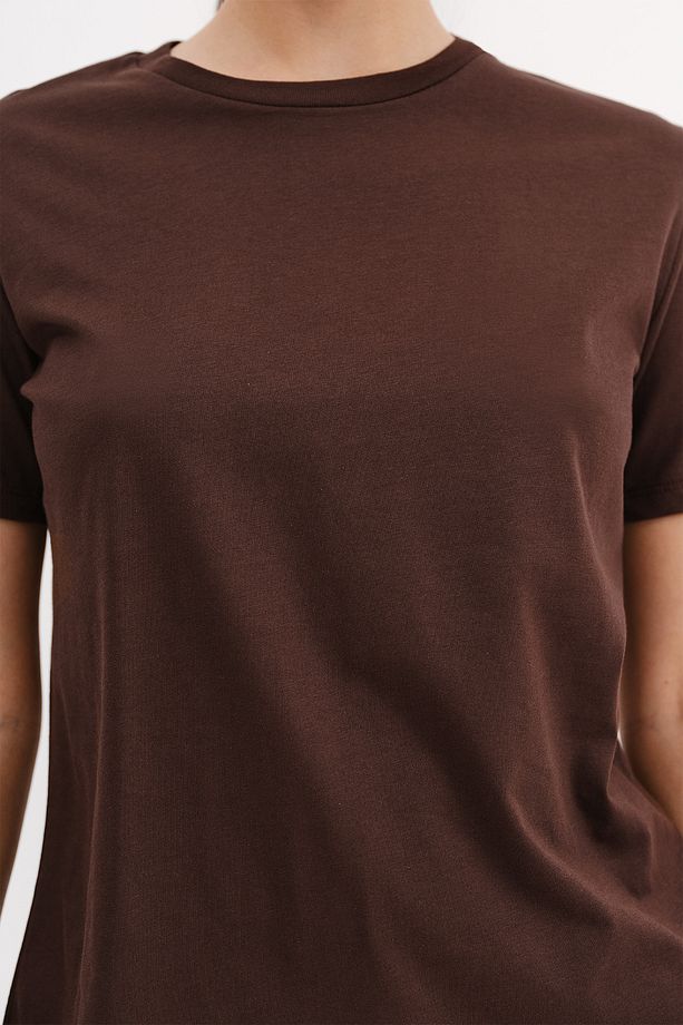 Bisiklet Yaka Basic T-shirt P4322-W5 - 3