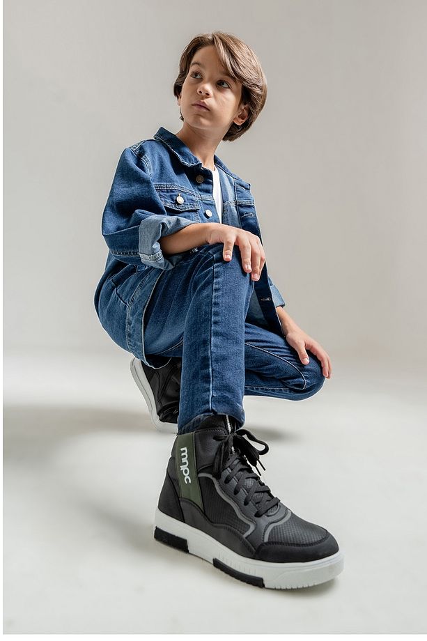 Erkek Çocuk Siyah Anatomik Sneaker Bot - 3